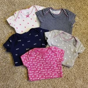 5 onsies in excellent condition